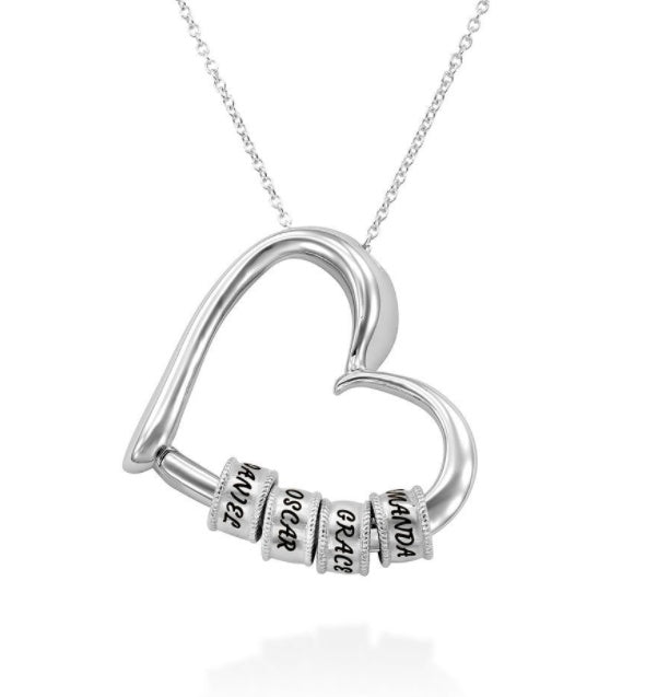 Personalized Heart Necklaces Women Jewelry Custom Name Necklaces & Pendants Mothers Day Gift