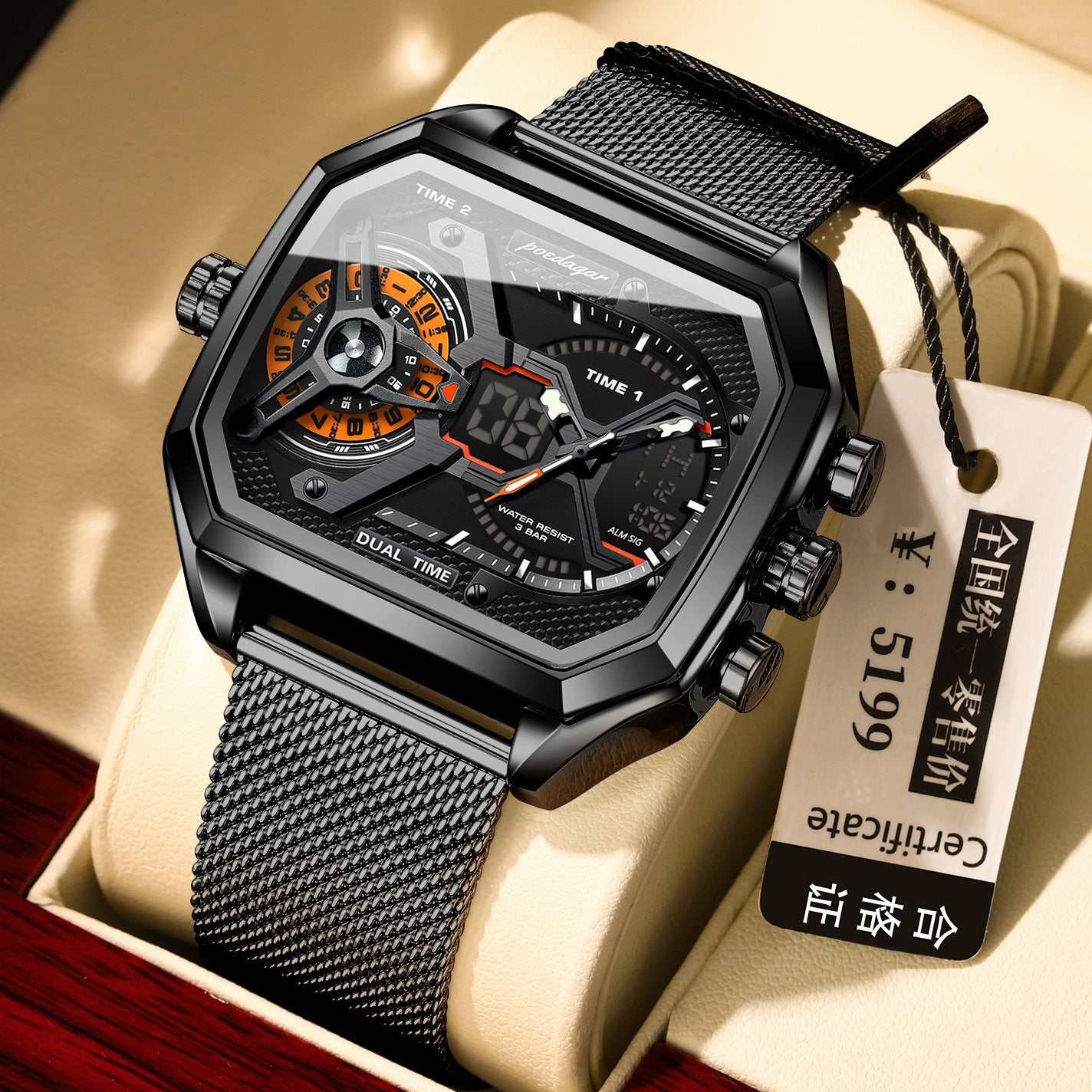 Multifunctional Waterproof Luminous New Men's Watch