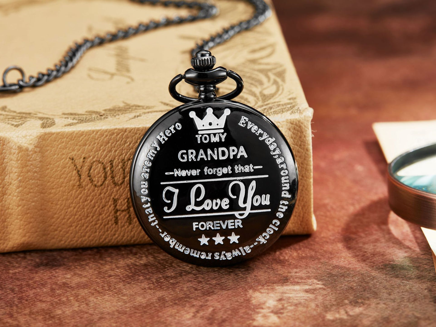 TO MY SON LOVE FOREVER Quartz Pocket Watch