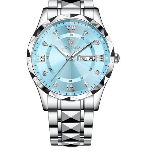 Waterproof Luminous Dual Calendar Watch