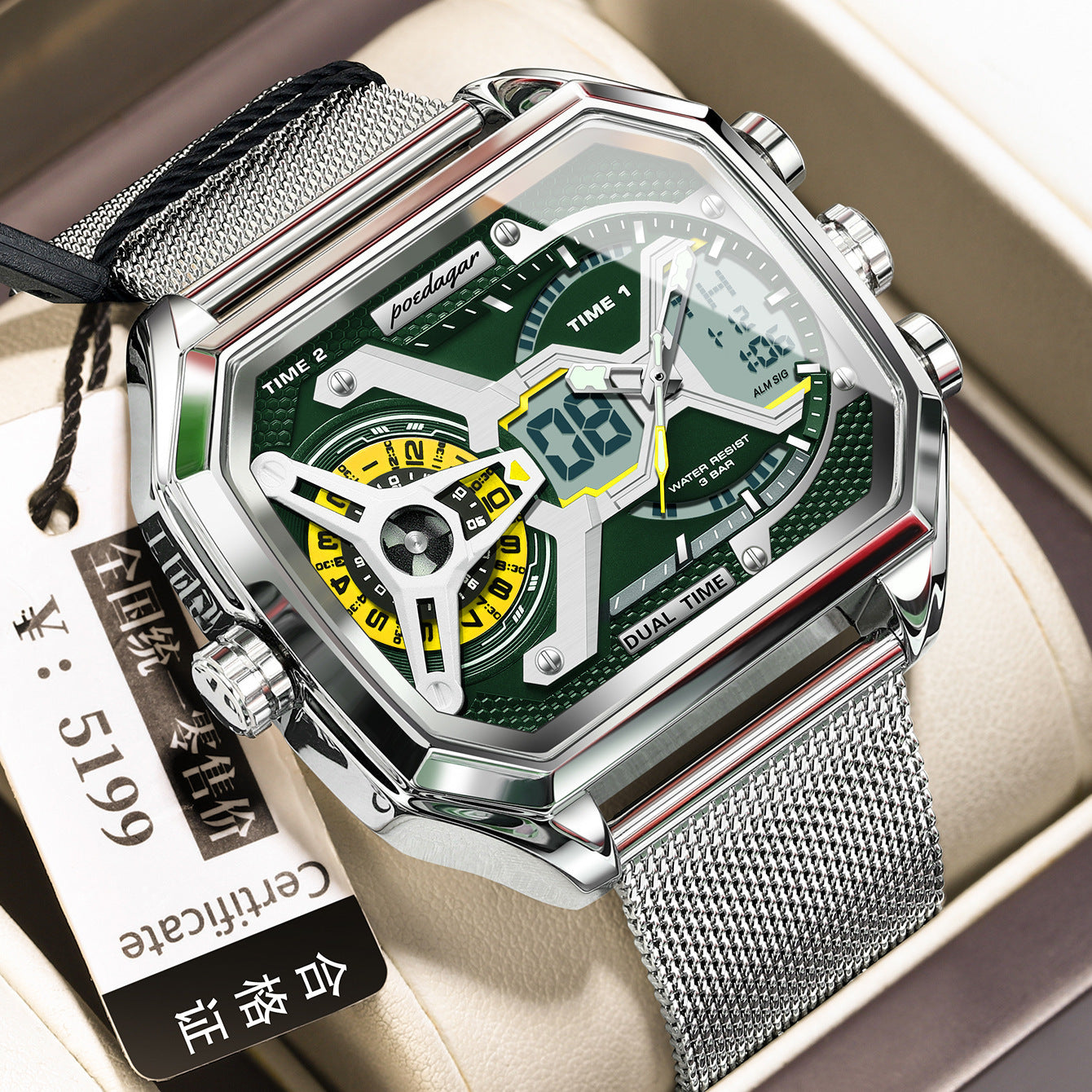 Multifunctional Waterproof Luminous New Men's Watch