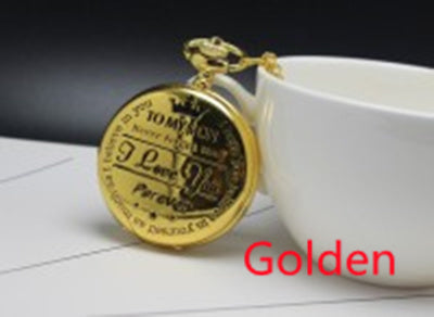 TO MY SON LOVE FOREVER Quartz Pocket Watch